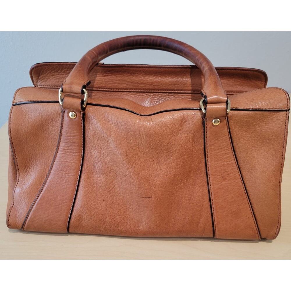 Lauren Ralph Lauren vintage leather satchel bag gold hardware - Picture 2 of 7